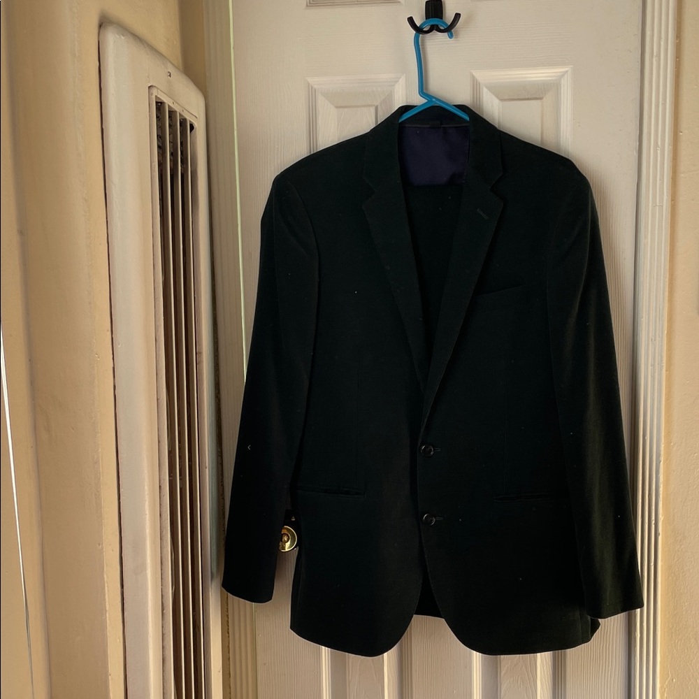 J.Crew Ludlow Slim Dark Green Corduroy Suit